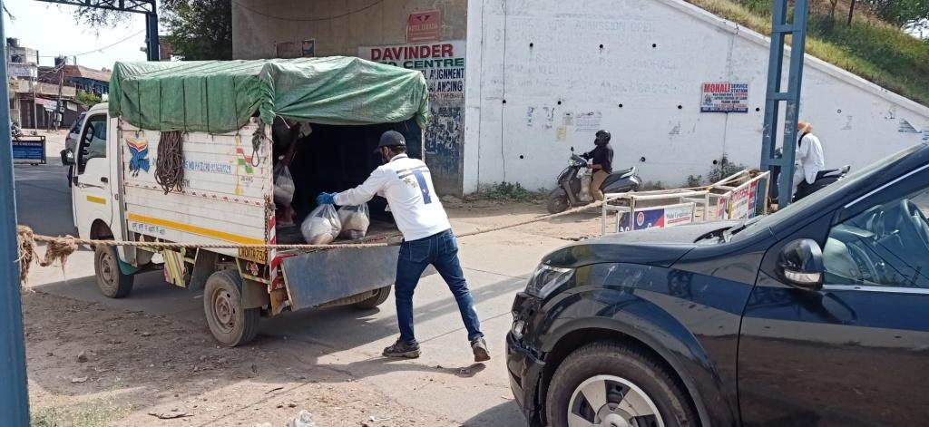 12th Distribution Drive at Faidan Village , Jagatpura, Chandigarh on 8th May 2020 Drive Photo